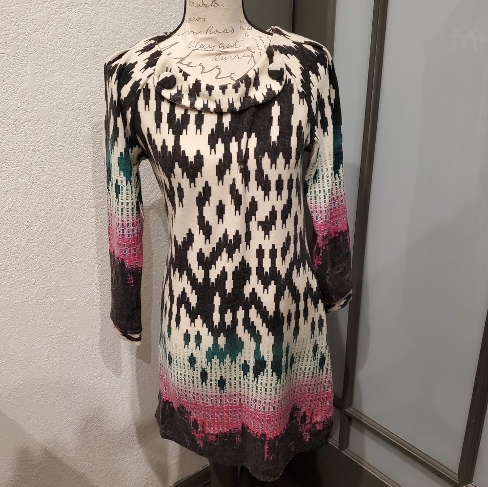 Crystal Wearables Tunic Sweater Dress